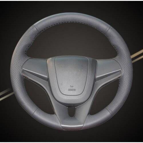 Car Braid On The Steering Wheel Cover for Chevrolet Cruze 2009-2014 Aveo 2011-2014 Orlando 2010 Auto Braiding Covers Car-styling