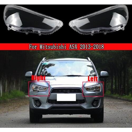 Car Headlight Shell Lamp Shade Transparent Cover Headlight Glass Headlamp Lens Cover For Mitsubishi ASX 2013~2018