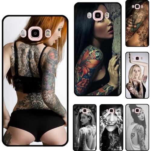 Sexy Sleeve Tattoo Girl Case For Samsung Galaxy A3 A5 J1 J3 J7 J5 2016 2017 J2 Core J4 J6 Plus A6 A7 A8 A9 J8 2018