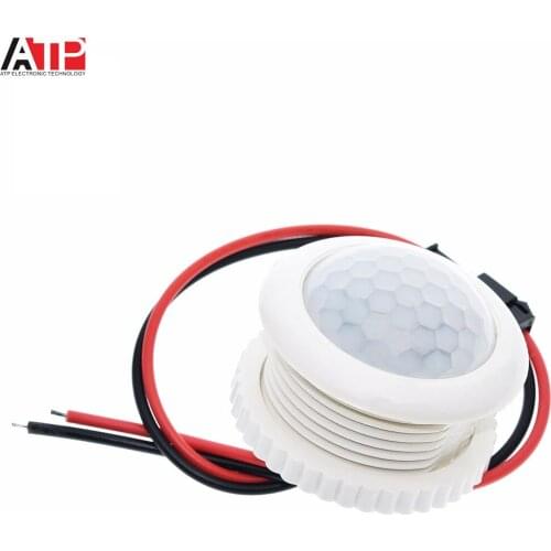 GREAT IT 220V 50HZ PIR IR Infrared Human Induction Lamp Switch Light Control Ceiling Light Motion Sensor On Off 3-6m Top