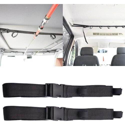Fishing Rod Tie Holder Strap Suspenders Fastener Hook Loop Ties Fishing Rod Strapping Velcros Outdoor Fishing Gadget