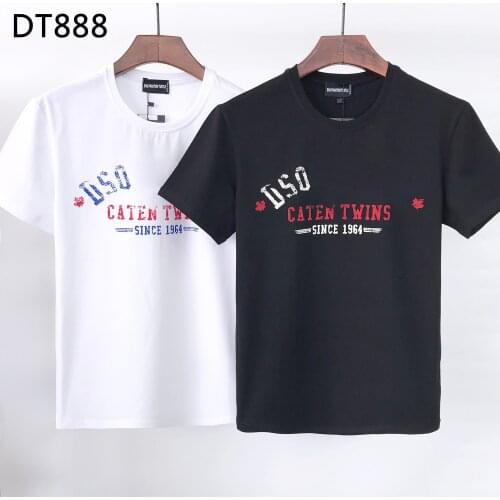 DSQ PHANTOM TURTLE 2021summer new t-shirt men fashion print 100% cotton tees breathable quality tees DT888