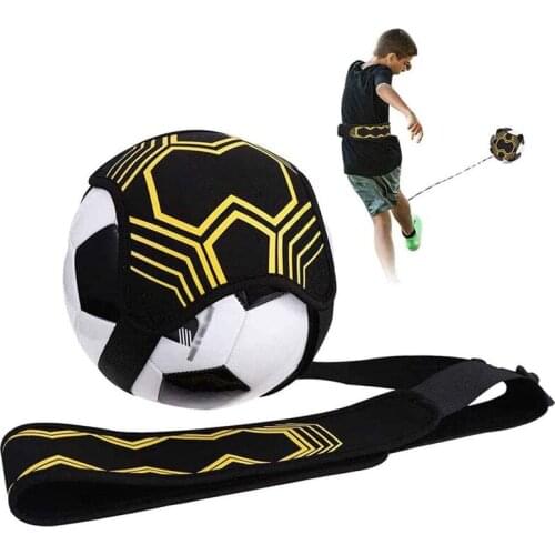 Soccer/Volleyball/Rugby Trainer Football Kick Throw Solo Practice Aid Control Skills Adjustable Waist Belt for Kids Adults
