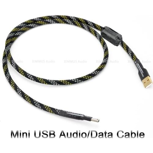 HiFi Mini USB Cable USB Type A To Mini USB Audio Data USB Cable For DAC Mobile Phone Portable HDD Drive