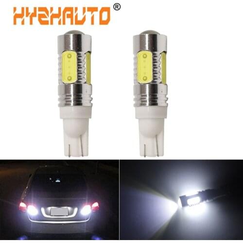 HYZHAUTO 2Pcs W5W LED T10 194 168 COB 7.5W Car Clearance Lights Automobile Wedge Parking Lamp Bulbs White 12V