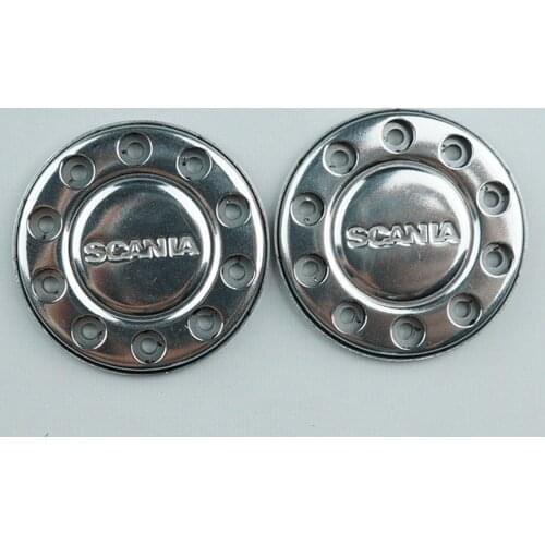 2Pcs metal front wheel hub retainer for tamiya 1:14 scale remote control actro MAN tgx scania R620 56323 beenz 1851 3363 trailer