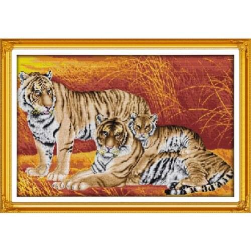 The Heaven Father and the Earth Mother(2) cross stitch kit 14ct 11ct pre stamped canvas embroidery DIY handmade needlework