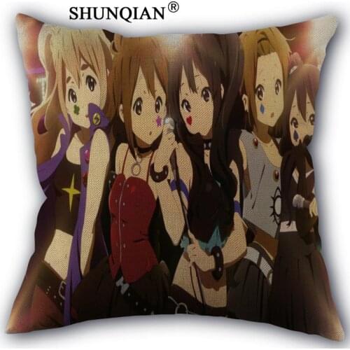 New Arrival K ON Custom cotton Pillowcases zipper Custom Pillow Case More Size Custom your image gift