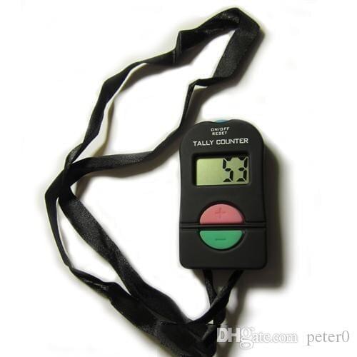 New Hand Held Electronic Digital Tally Counter Clicker Security Sports Gym School High Quality BLACK COLOR 100 pieces u5