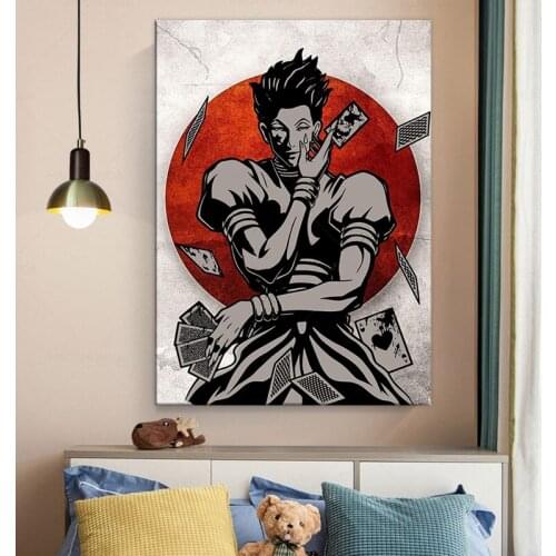Nordic Home Decor Posters Anime Poster Hunter X Hunter Hisoka Wall Art Canvas Painting Prints Poster Modular BedRoom Frame