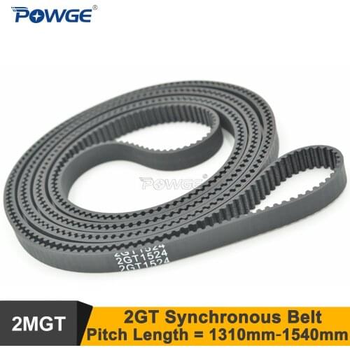 POWGE 1310 1324 1350 1360 1440 1474 1512 1524 1540 GT2 Timing Belt Width=6/9mm 2GT Synchronous Belt 1350-GT2 1524-2GT 1440