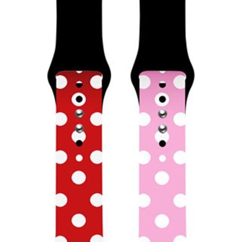 Printing Silicone strap For apple watch band 44mm 40mm iwatch band 38mm 42mm bracelet correa apple watch 6 SE 5 4 3 accessories