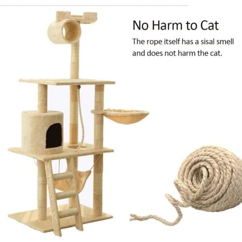 Sisal Rope For Cat Tree Scratch Post Cat Tree Scraper Cats Rope Making DIY Desk Foot Stool Chair Legs Binding Rope Material