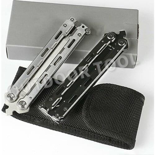 Quartermaster Butterfly Knife Trainer Knife 5CR15MOV Blade Hunting Knife Jilt Knife Folding Pocket Knife EDC Knife JL02