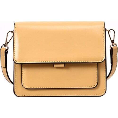 2021 New Simple Female Messenger Bag Waterproof Blue Fashion Woman Shoulder Bag PU Leather Youth Ladies Small Square Bag