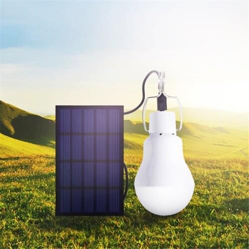 15W 130LM Solar Light Bulb Modern Solar Power Lamp Outdoor Rechargeable Portable Bulb Sensor Solar Energy Lamp For Camping