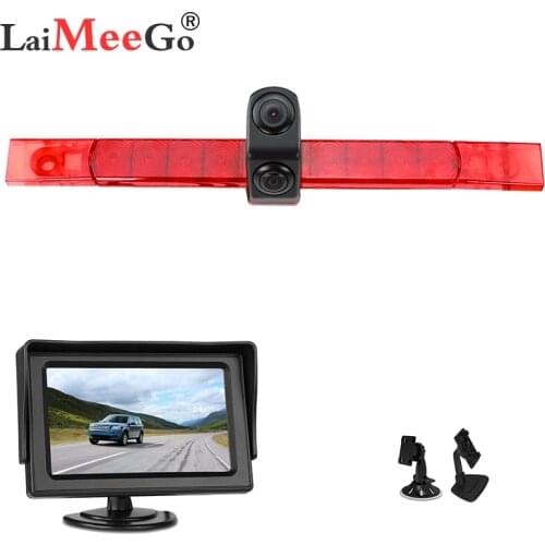 Universal Night Vision car Brake Light Camera Car Reverse Camera Kit Waterproof Slim&Flat Back Housing two lens Reversing Camera