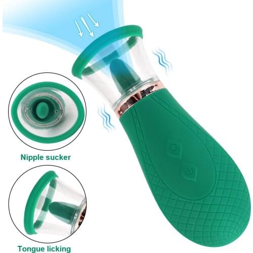 Sucking Tongue Vibrator Anal Clitoris Stimulator Vaginal Massage Vibrating 9 Speeds Blowjob Oral Nipple Sucker