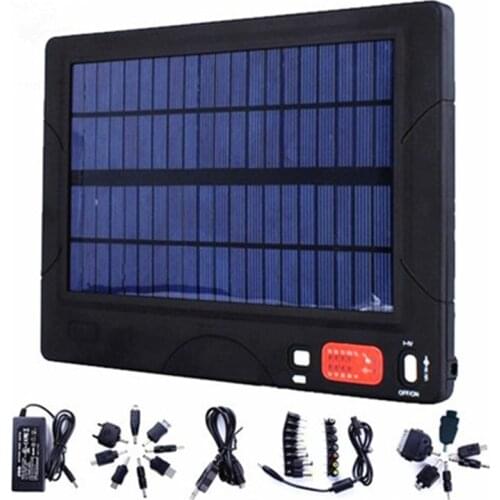 20000 mAh outdoor portable solar charging treasure Tablet computer phone charger Multiple plug mobile power bank battery adapter