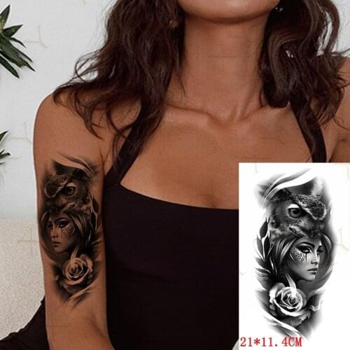 Waterproof Temporary Tattoo Sticker Sexy Girl Eye Rose Flash Tattoos Butterfly Fish Lotus Body Art Arm Fake Tatoo for Women Men