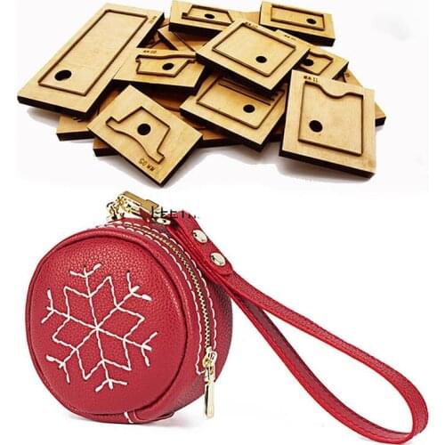 Japan Steel Blade DIY leather wallet coins Christmas snowflake coin purse die kinfe mould hand punch tool leathercraft 95x95mm