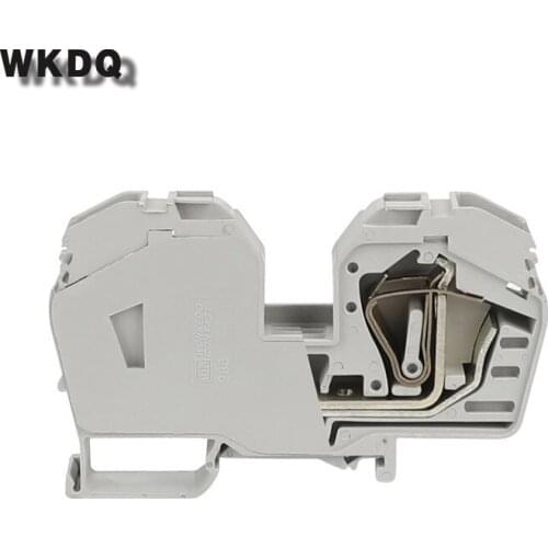 285-635 Equivalent to wonkedq 2-conductor Din Rail Through Terminal Block 125A Connector