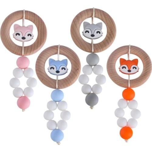 Silicone Teether Rodent Cartoon Animals 1pc Food Grade Silicone Pandents DIY Teething Toys For Teeth Tiny Rod Baby Teethers Gift
