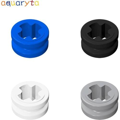 Aquaryta 100pcs Cross Half Sleeve Connector Technology Building Blocks Part Compatible 32123 DIY Assembles Toys for Children