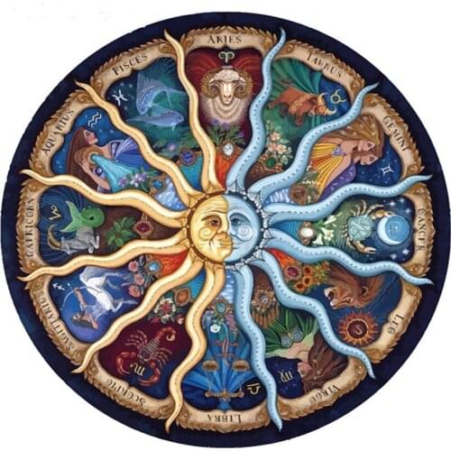 12 zodiac Mandala Diamond Cross Stitch Embroidery Full Square Needlework 5d Diy Diamond Painting Universe Meditation home decor