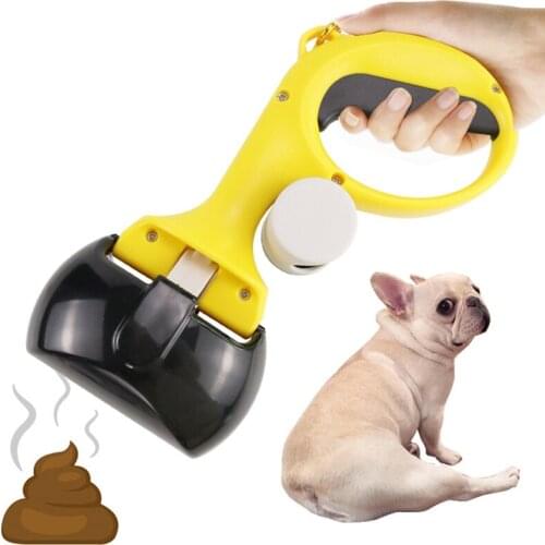 2 In 1 Pet Poop Picker With Garbage Bag, Outdoor Pet Dogs Pooper Scooper Poop Collector Cleaning Tools, Poop Shovel Pet Supplies