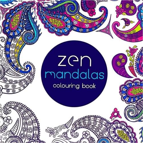 24 Pages Mandalas Flower Coloring Book For Children Adult Relieve Stress Kill Time Graffiti Painting Drawing Art Book