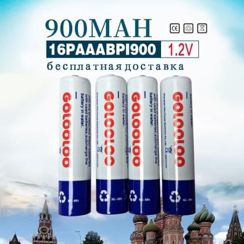 Golooloo 1.2V 900mAh rechargeable battery self-discharge 16pcs/lot AAA NI-MH batteries