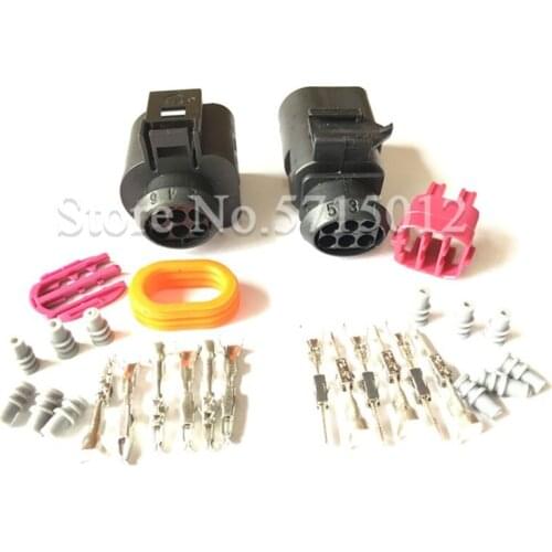 6 Hole 3B0973813 1J0973713 1.5mm Automotive ACC Socket Door Lock Reversing Radar Throttle Plug For VW Audi