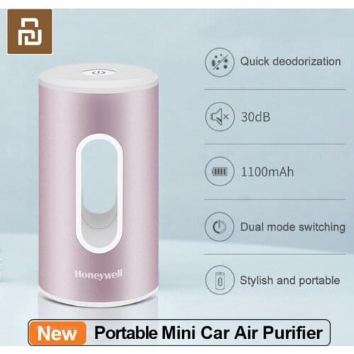 Youpin Car Air Purifier Eliminate Odor For Home Office Purify Air Mini Car Mute USB Rechargeable Honeywell Air Cleaner