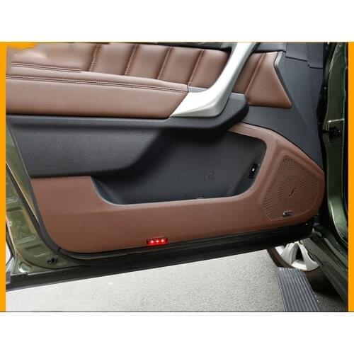 Car styling Car door Anti kick pad Modification leather Car door All inclusive easy Cleaning Anti kick For Haval H9 2015-2019