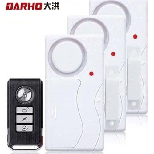 Darho Home Security Door Window Siren Magnetic Sensor Alarm Warning System Wireless Remote Control Door Detector Burglar Alarm