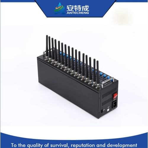 Unlimited IMEI change 4g 16 port modem pool for bulk sms LTE 4g modem 16 port provide AT command