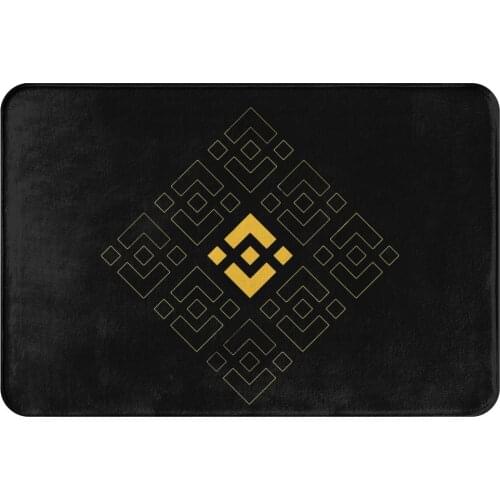 Binance Coin Crypto Miners Bath Mat BNB Art Doormat Living Room Carpet Outdoor Rug Home Decor