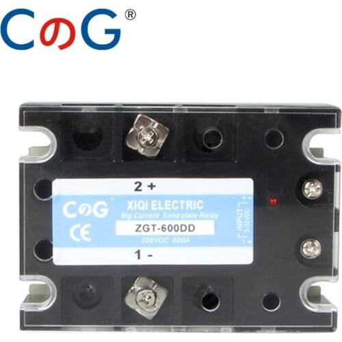 CG SSR-600DD 600A 220V 600V Big Voltage Single 1Phase JGX DC Control DC Heat Sink 3-32VDC To 5-220VDC 600A DD Solid State Relay