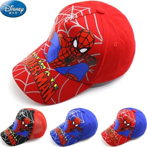 Disney Anime Spiderman Kids Baseball Cap 2021 Autumn Summer Hip Hop Hat Boys Girls Baby Hats For Children Mesh Sun Caps