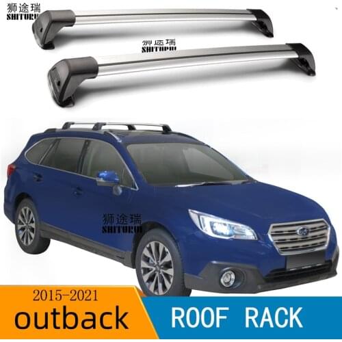 FOR SUBARU OUTBACK (BS) 2015-2021 Car bald section mute section cross bar load bar aluminum alloy roof box