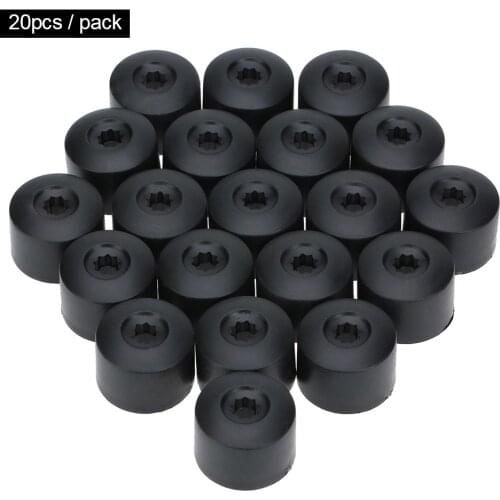 For VW Golf Bora Passat 20Pcs 17mm Car Wheel Nut Cover Bolt Cap Removal Tool Car Accessories Car Care Tools
