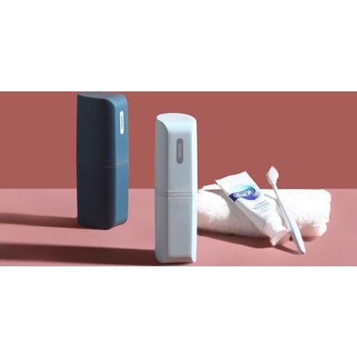 Travel Portable Toiletries Storage Box Household Dustproof Toothbrush Toothpaste Plastic Container with Soap Dispensing Bottle