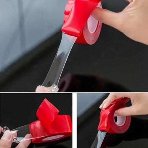 3 Meters 5-30mm Double Sided Adhesive Tape Acrylic Gel Transparent Clear Sticker Heat Resistant High Strength Tape