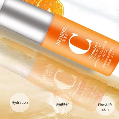 HEMEIEL Natural Vitamin C Pore Reducing Essence Face Moisturizing Essence Liquid Spray Whitening Shrinking Pore Essence Care50ml