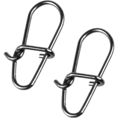 100pcs/lot Fast Clip Lock Fishing Connector Stainless Steel Safety Pin Swivel Fishing Tackle Tool for Lure Fishhooks Tackle