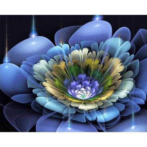 Blue Flowers 5D Special Shaped Diamond Painting Embroidery DIY Needlework Rhinestone diamond painting new arrival NEW TOOL