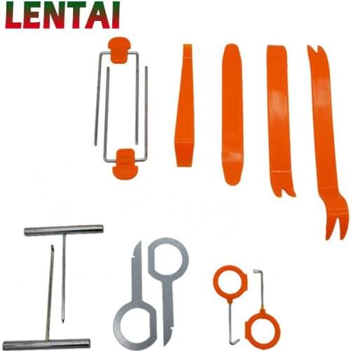 LENTAI For Nissan qashqai j11 juke tiida Lada granta vesta Fiat 500 punto 12Pcs Auto Car Panel Pry Tool Audio disassembly tool