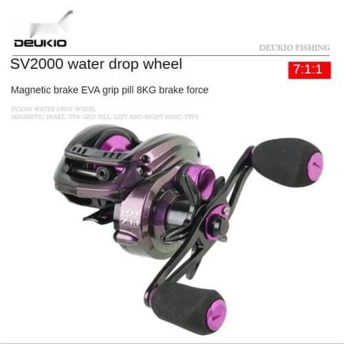 New Lure Drip Wheel Universal Micro Object Black 8kg Brake Force Fishing Wheel Fishing Reel