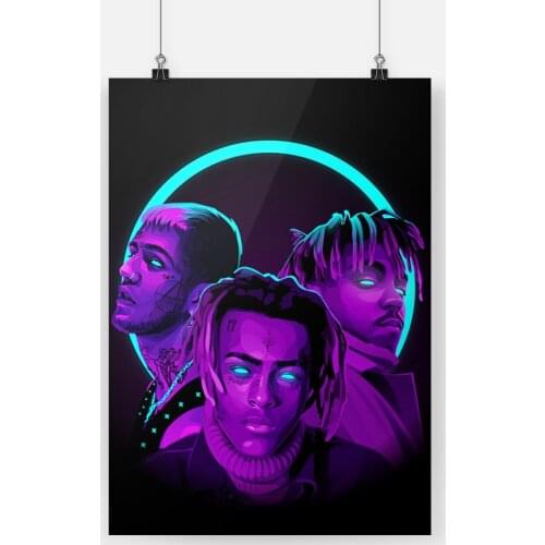 Canvas Painting RIP Juice Wrld Wall Artwork XXXtentacion Lil Print Poster Singer Wall Art Living Room No Frame Home Decoration